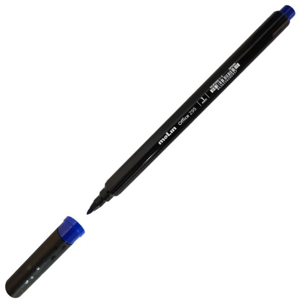 Rotulador punta fieltro azul 1 mm
