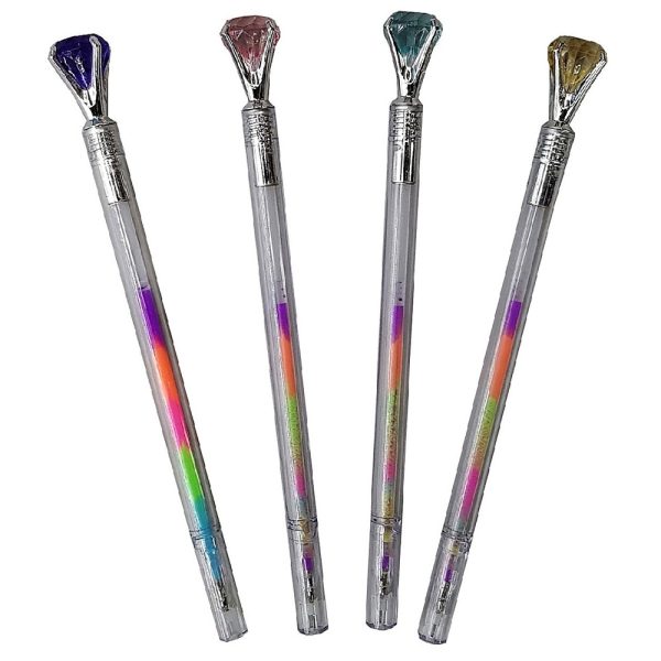 Expositor 40 Bolígrafos Diamante Multitinta Colores