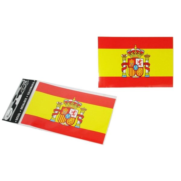 Pack 24 Pegatina bandera España 15x10