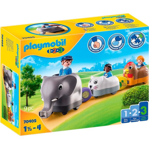 Playmobil 1.2.3 Mi Tren de Animales