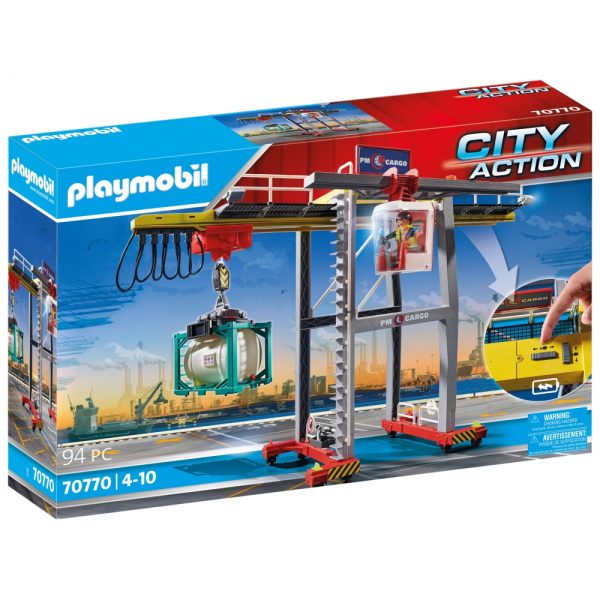 Playmobil City Action Grúa con Contenedores