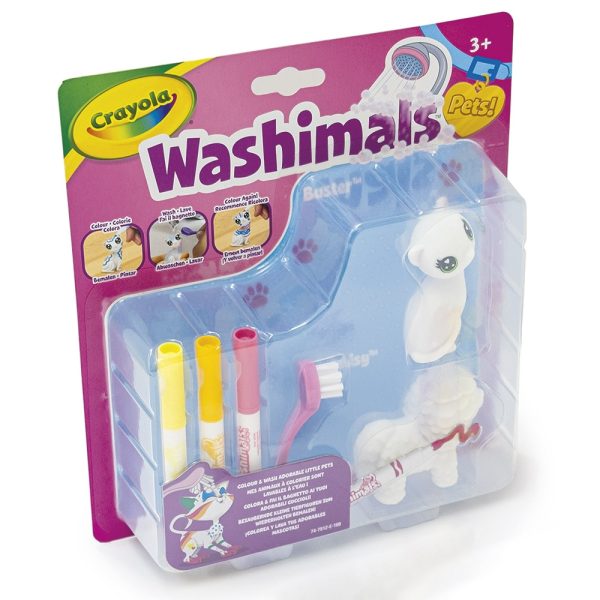 Washimals Pets Mini Set Gatito y Perrito decorable Crayola