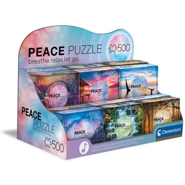Expositor 12 Puzzles 500 piezas Peace