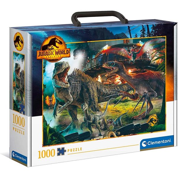 Puzzle 1000 piezas Collection Jurassic world con maletín