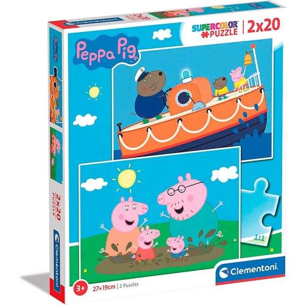 Peppa Pig Puzzle doble 2x20 piezas