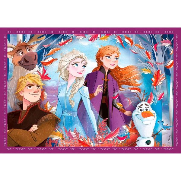 Frozen 4 puzzles en 1. 12-16-20-24 piezas