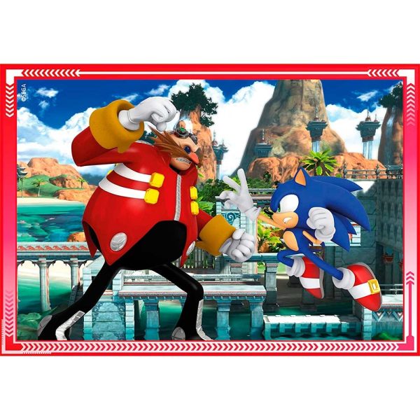 Sonic 4 puzzles en 1. 12-16-20-24 piezas