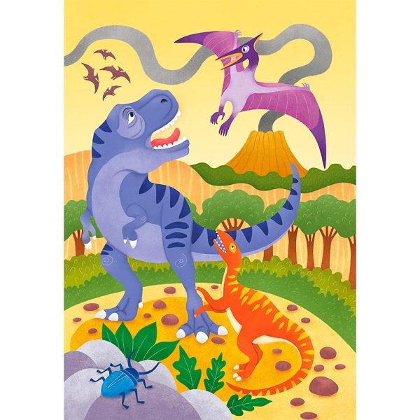 Puzzle triple 48 piezas Dinosaurios