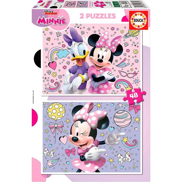 Minnie Puzzle doble 2x48 piezas