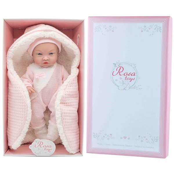 Muñeco Bebé 35 cm newborn con arrullo en caja regalo