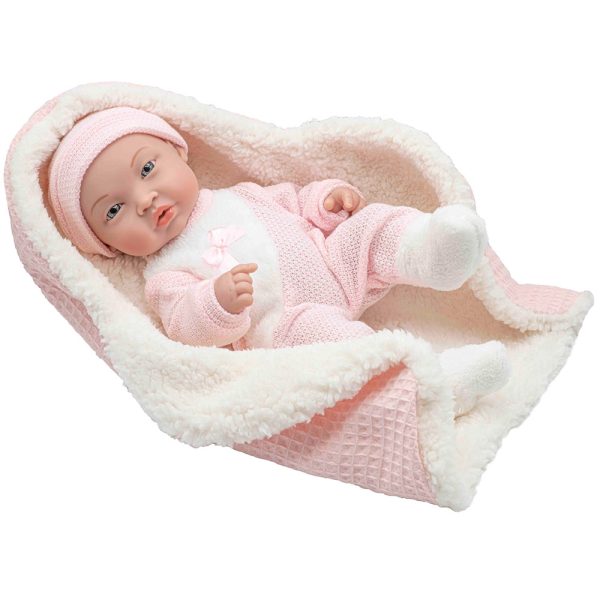 Muñeco Bebé 35 cm newborn con arrullo en caja regalo
