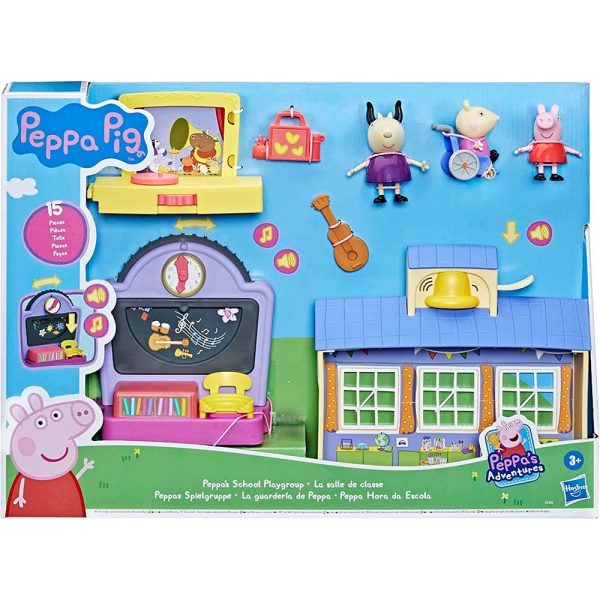 Peppa Pig La Guardería figuras + accesorios 46x33 + 3 años