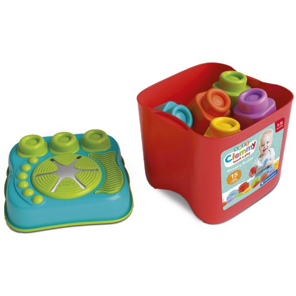 Cubo sensorial con bloques blanditos Clemmy 6-36 meses