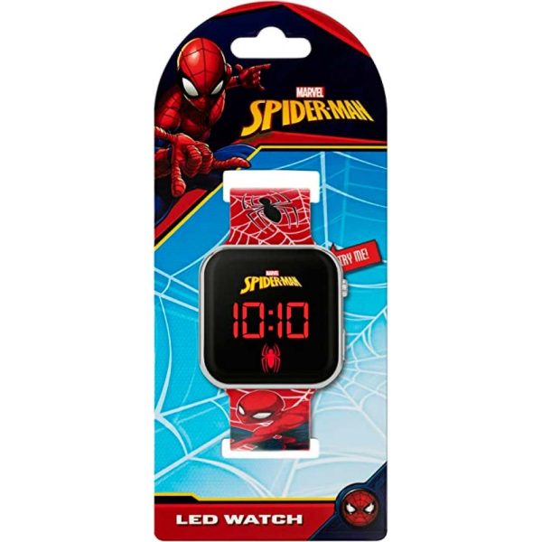 Spiderman Reloj luz led watch en blister