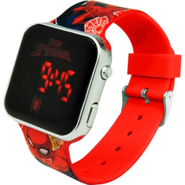 Spiderman Reloj luz led watch en blister